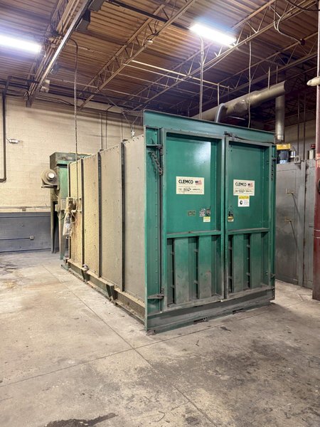 7' X 14' X 8' CLEMCO BLAST ROOM. STOCK #0431826