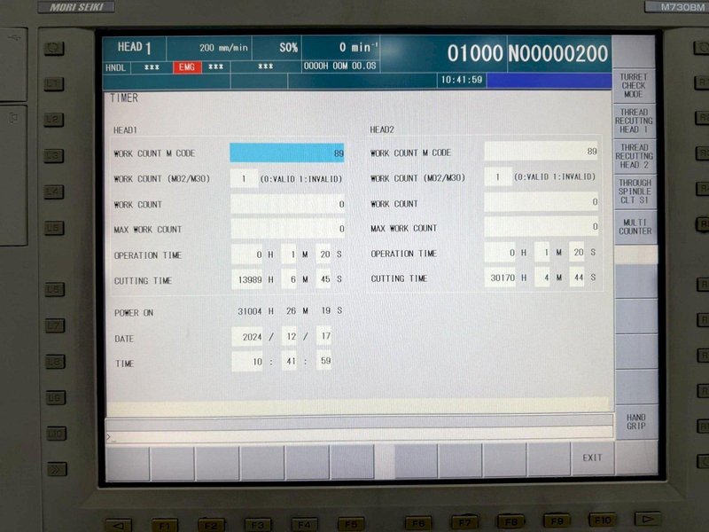 Mori Seiki NZX2500/600L Twin Turret CNC Lathe, 2012 – Tooling, Chip Conveyor