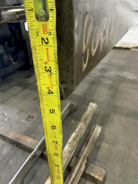 12' X 3" HIGH MALE PRESS BRAKE DIE: STOCK #80996