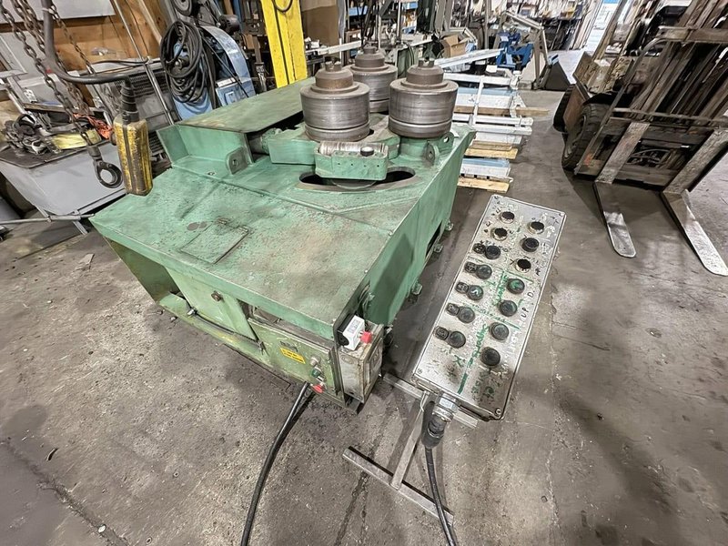 5″ X 5″ X 1/2″, ROUNDO R5s HYDRAULIC ANGLE ROLLS, Tooling &amp; Jib Crane Included