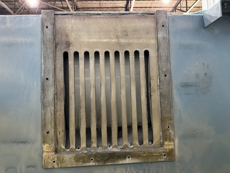 48&quot; TABLE VIKING MODEL #4812CT CONTINUOUS SHOT BLAST PARTS CLEANING SYSTEM, NEW IN 2017: STOCK #22469