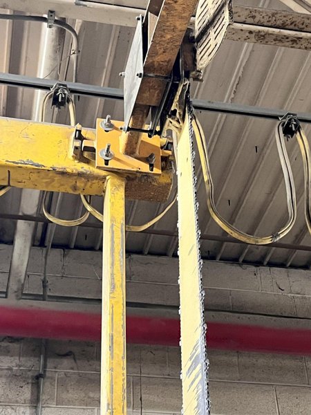 15 HP L&amp;M EQUIPMENT MODEL #HMPC-7-24 CROSS CUT BUNDLE TRAVELING ARCH WOOD BUNDLE SAW WITH CONVEYOR: STOCK #22922