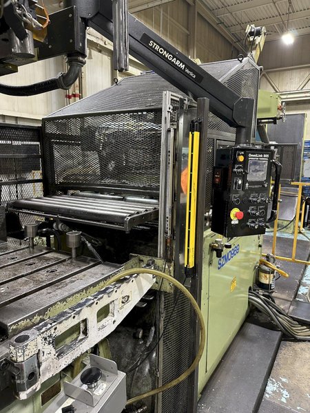 220 TON AIDA #NCI-200(2) PRESS LINE, COMPLETE WITH CWP SPACE-SAVER COIL FEED LINE: STOCK #22209