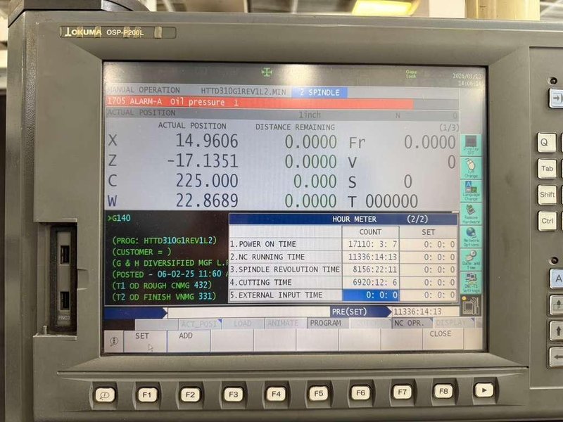 Okuma Space Turn LB3000EX-MYW 800 Multi Axis CNC Turning Center – Lathe