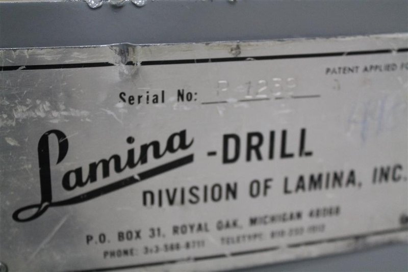 LAMINA HYDRAULIC DRILL: STOCK #55723