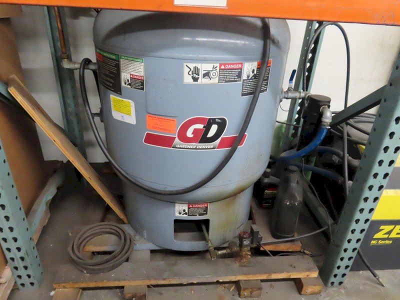 Gardner Denver VR7-8 7.5 HP Piston Type Air Compressor with 80 Gallon Reservoir Tank- Auction Item