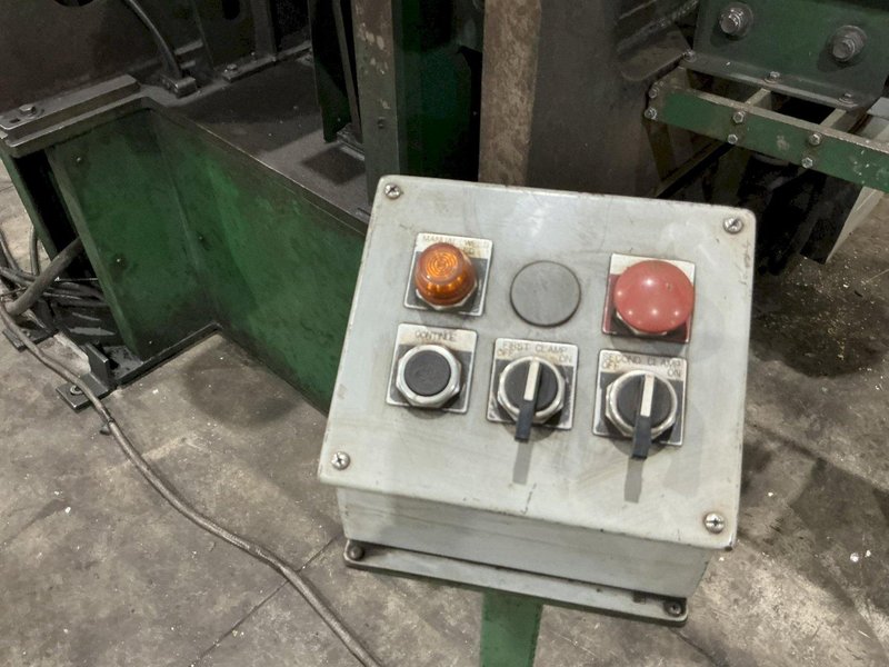 6" x 6" x 1/2" CONTROLLED AUTOMATION MODEL #ABL-74 AUTOMATIC ANGLE PUNCH &amp; SHEAR LINE: STOCK #24935