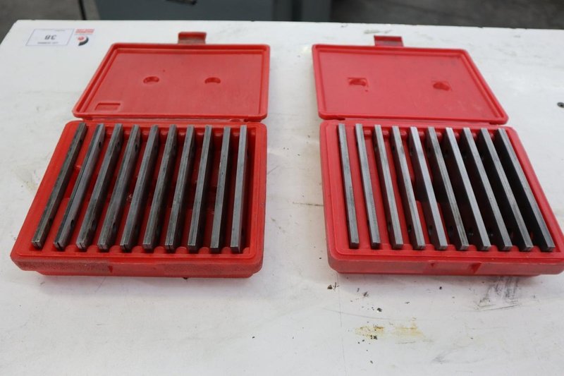 1/8" Vise Parallels for 6" Machine Vises (2) Sets of 10 Pairs: 1/2" - 1-5/8"- Auction Item