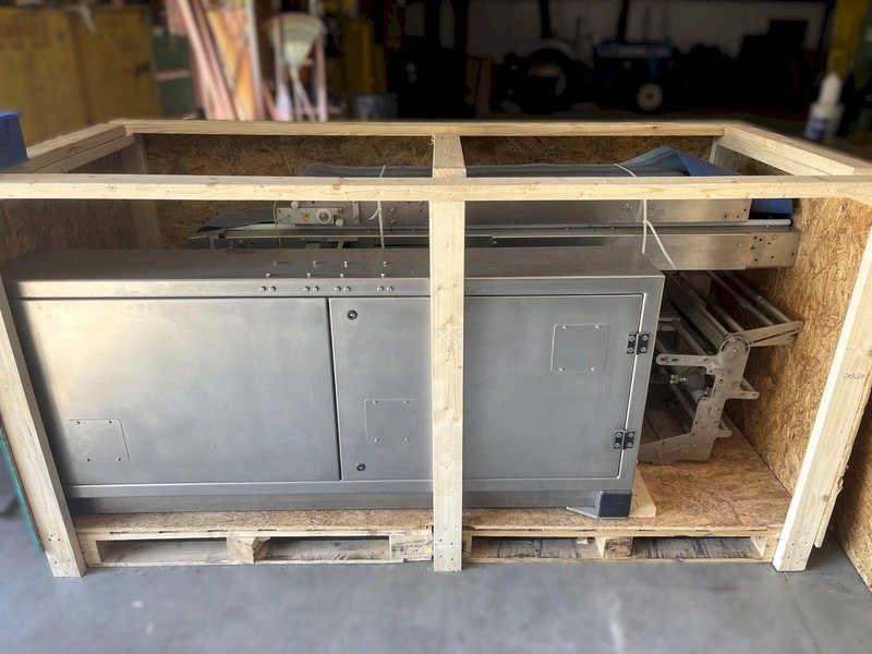 Redpack Horizontal Flow Wrapping NTS 2021 Extended Infeed 10&#039; equipped with Herma 500 Premium Label Applicator