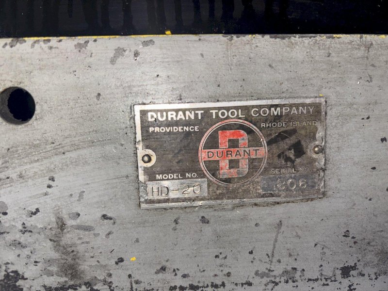 20&quot; X .160&quot; DURANT MODEL #HD-20 MOTORIZED COIL LEVELER STRAIGHTENER: STOCK #23250