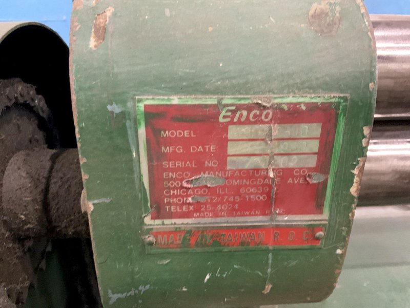 50" X 16 GA ENCO MODEL PW 130-5510 ROLL STOCK #80937