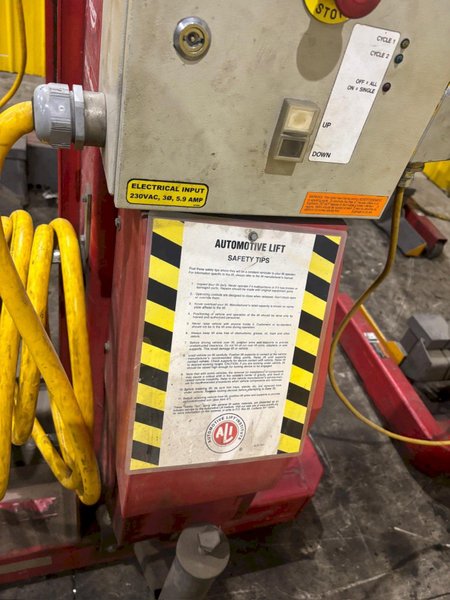 (4) 15,000 LBS ROTARY MODEL #HP415-100 HEAVY DUTY MOBILE COLUMN LIFT JACKS: YOBRO #24469