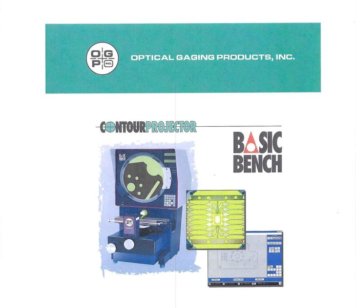 14" Optical Gaging Products (OGP) Basic Bench Optical Comparator