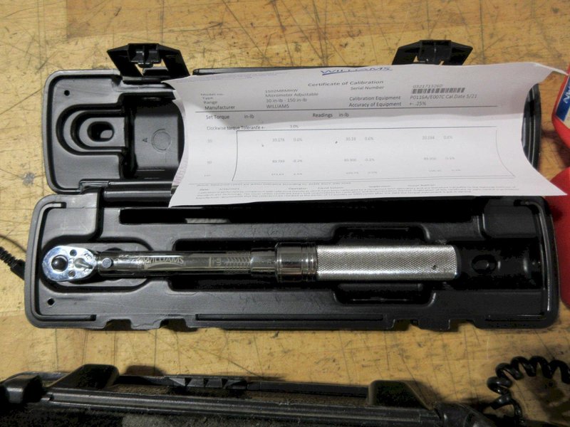 Torque Wrenches and Guages, (1) Snap On 1/4" Drive Torque Meter, (1) Williams 3/8" Drive Torque Ratchet, Ametek, Mark 10,  Wheeler FAT Wrench Drivers- Auction Item
