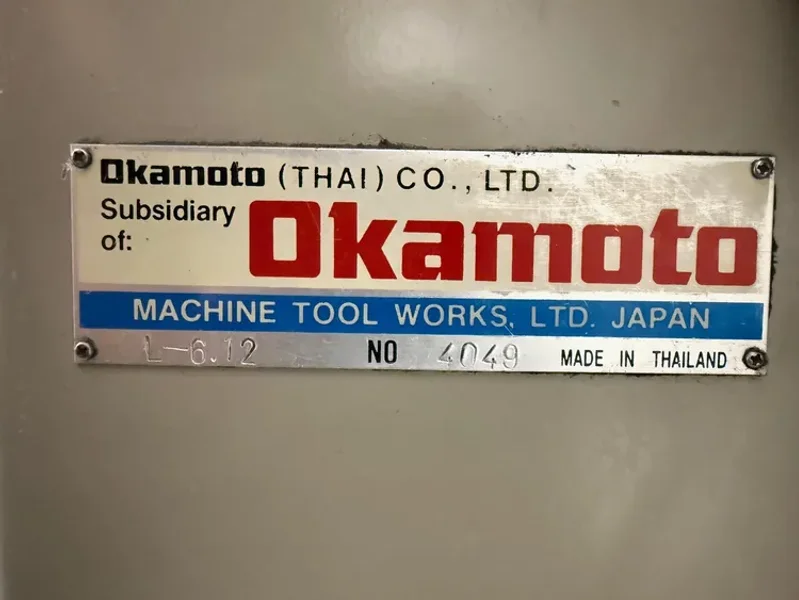 OKAMOTO LINEAR 612  6” x 12” Precision Hand Feed Surface Grinder #7491