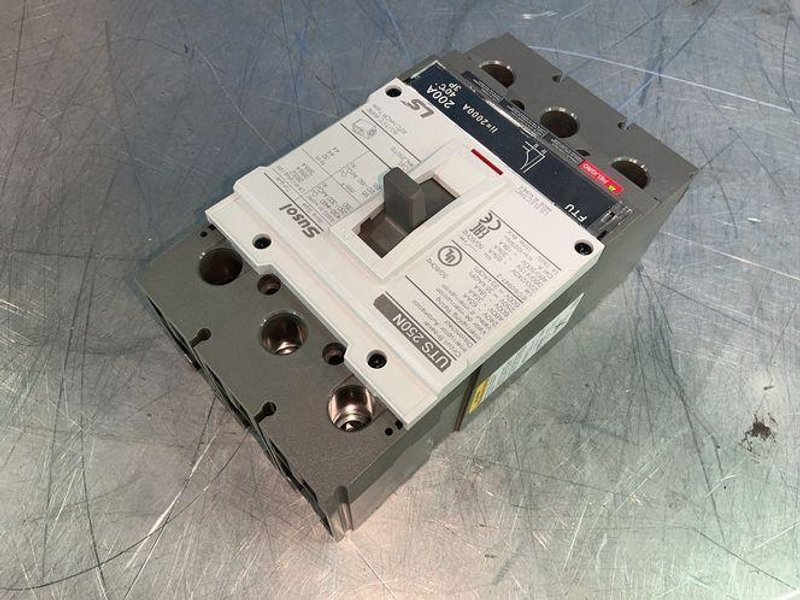 LS ELECTRIC 200 AMP UTS250N MOLDED CASE CIRCUIT BREAKERS  -  02090003UL