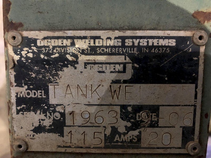 2006 OGDEN AUTOMATIC HORIZONTAL TANK SEAM SUBMERGED ARC-WELDING MACHINE: STOCK #17134