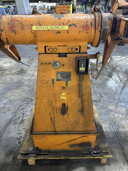 2500 LBS X 12&quot; COOPER WEYMOUTH DOUBLE END PULL-OFF COIL REEL UNCOILER: STOCK #22619