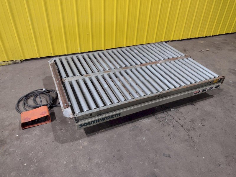 4000 LBS SOUTHWORTH MODEL #LS4-48W HYRAULIC SCISSOR LIFT TABLE 110V: STOCK #20937