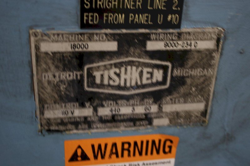 TISHKEN MODEL #6R6 LEVERLER/FEEDER/STRAIGHTENER: STOCK #75305