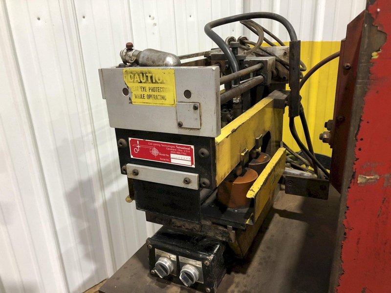 10&quot; x .080&quot; COIL JOINING TECH SHEAR BUTT END WELDER WITH MILLER ECONO TWIN HF WELDER: STOCK #19064
