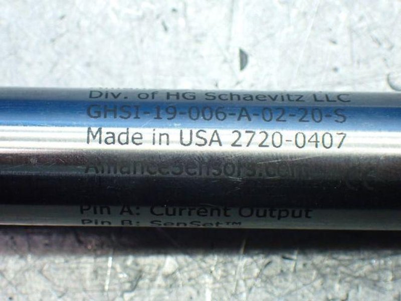 ALLIANCE SENSORS GROUP 3 LINEAR VARIABLE INDUCTIVE TRANSDUCER POSITION SENSORS  -  GHSI-19-006-A-02-20-S