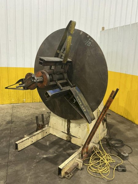 8,000 LBS X 18" X .125" PERFECTO PULL OFF UNCOILER COIL REEL AND POWERED STRAIGHTENER: YOBRO #26125