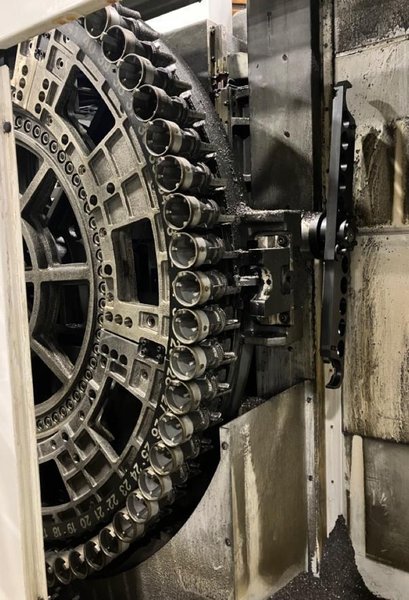 Haas EC-400-PP HMC, 2012 – 6 Station Pallet Pool, 70 Tool ATC, Renishaw Probe