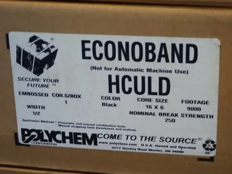 POLYCHEM 1/2" X 9000' AUTOMATIC MACHINE BANDING  -  ECONOBAND