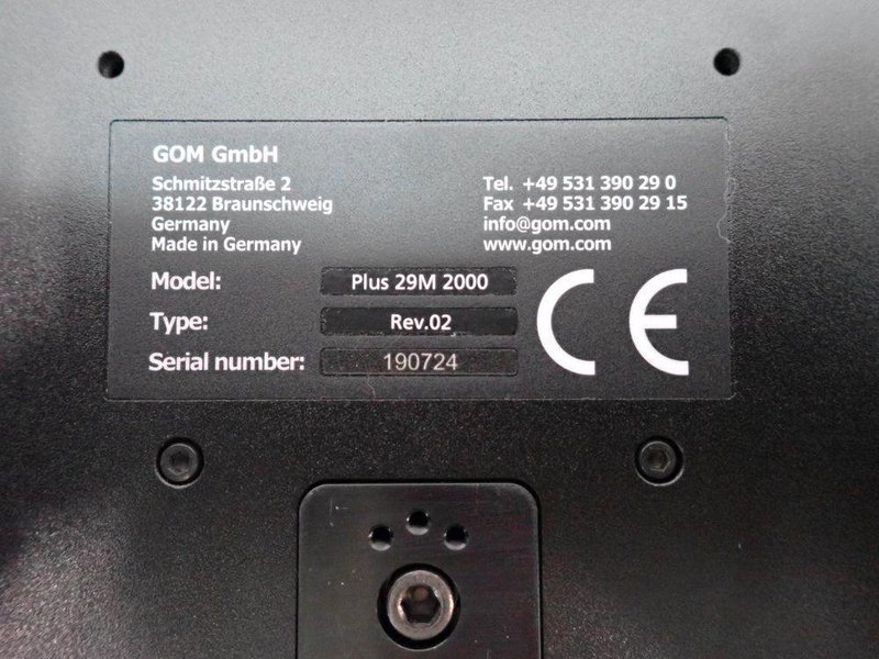 GOM GMBH ATOS PLUS 29M 3D MEASURING SENSOR  -  PLUS 29M 2000