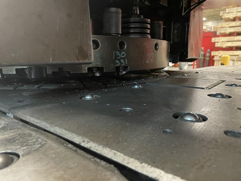 30 Ton Amada Pega 304050Q Turret Punch Press, 1989 – 56 Station, 40″x100″ Sheet, Tooling Included