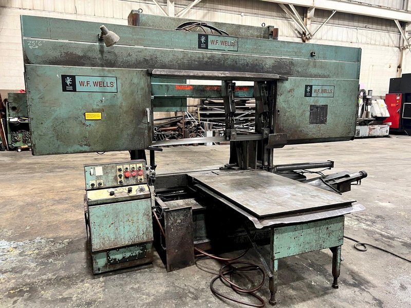 W.F. Wells 25&quot; X 40&quot; Model B-25-III Used Horizontal Dual Column Bandsaw For Sale - 1993