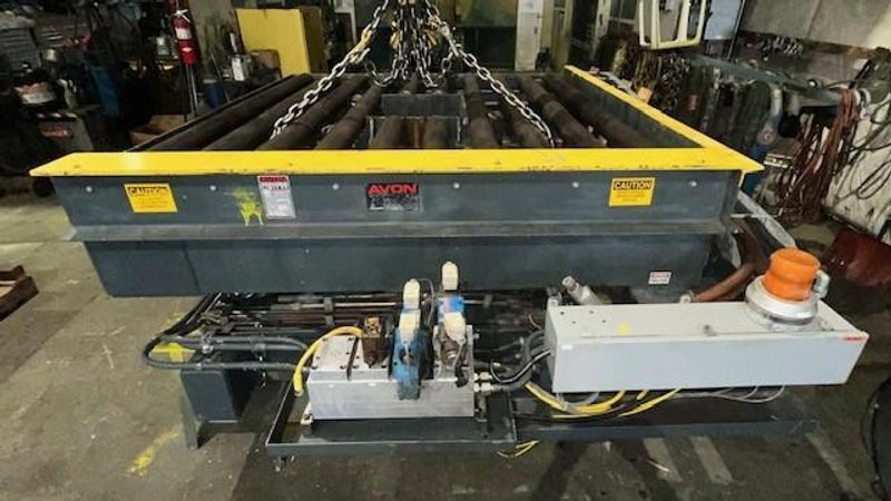 20,000# X 72" AVON ENGINEERING PICK &amp; PLACE DOWN LAYER STOCK# 3985