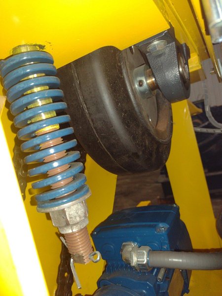 TC AMERICAN CRANE RUBBER WHEEL POWERED TRACTOR DRIVE TROLLEY &amp; HOIST CARRIER, NEW IN CRATE: YOBRO #24827