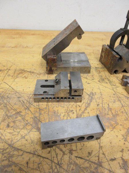 Adjustable 4" x 2" Sine Plate, 2" Tool Maker Vise, 1" x 3" Sine Bar, Vee-Blocks, All Shop Made with 2 Mighty Mag Bases- Auction Item