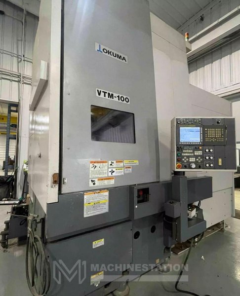 Okuma VTM-100 CNC Vertical Turning Center – Live Tool C Axis VTL