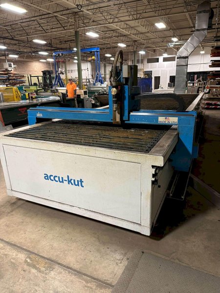 6’ x 24’ With Extension Rails AKS P0624-585 Accu-Kut CNC Plasma Table –  HPR260XD, 2016