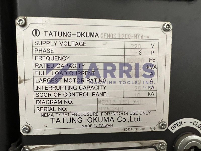 USED, OKUMA GENOS L300MYW CNC LATHE