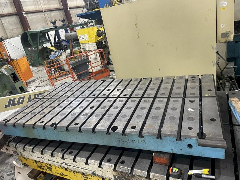 96&quot; x 49&quot; T-Slotted Bolster Plate