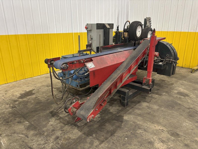 20 HP MORGAN DOUBLE HEAD WOOD RE-SAW WITH POWER RETURN: STOCK #22925