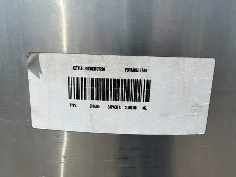 PORTABLE STAINLESS STEEL TANK