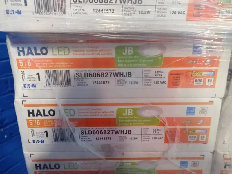 EATON 12.2 W HALO SURFACE LED DOWNLIGHTS  -  SLD606827WHJB