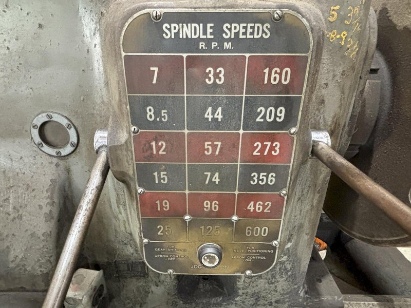 40" X 252" (21') AMERICAN PACEMAKER ENGINE LATHE, 2.75" HOLE: STOCK #20837