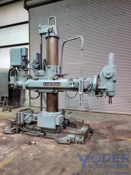 4&#039; X 14&quot; KAUKAUNA MODEL # 125U-44 UNIVERSAL RADIAL DRILL: STOCK #78106