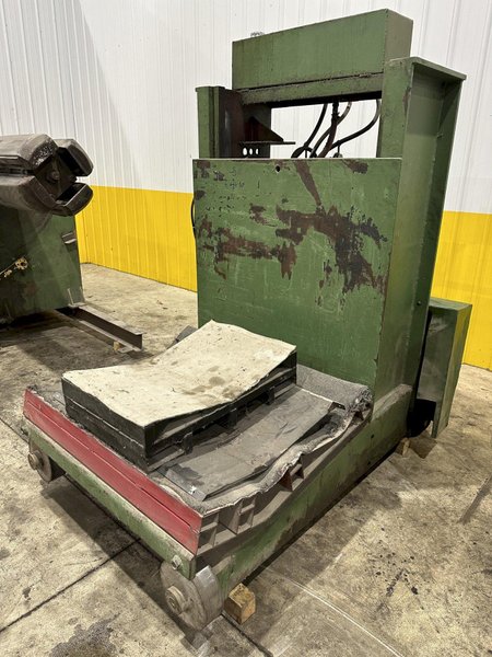 12,000 LB X 50&quot; ROWE MODEL #12050-DSV MOTORIZED COIL REEL UNCOILER &amp; COIL CAR: STOCK #21979