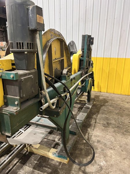 60" x 16 GAUGE IOWA MODEL #GAF60-6 COIL SLEAR (SLITTING &amp; CUT-TO-LENGTH) LINE, WITH UNCOILERS &amp; SIDE PUNCHING / NOTCHING: YOBRO #24552