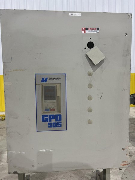 52&quot;  X 40 HP TIMESAVER MODEL #252-301C 3 HEAD BELT GRINDER SANDER, 1997: STOCK 20032