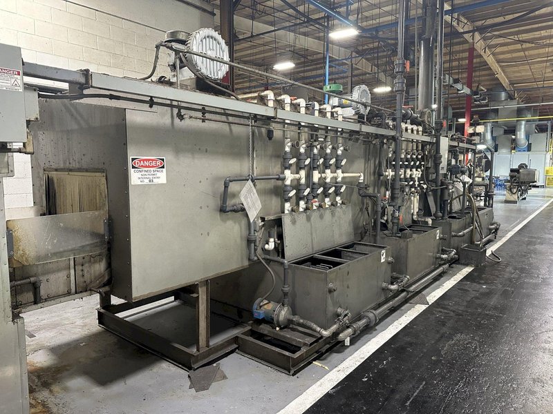 3 STAGE X 36&quot; X 18&quot; WALSH MODEL #AOE286 STEEL MESH-BELT PASS-THROUGH STAINLESS WASHER: STOCK #20166