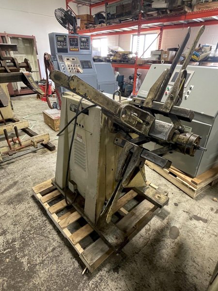 2,000 lbs. x 12&quot; Wide Littell Coil Reel and Powered Straightener For Sale