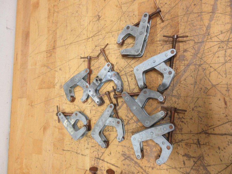 Kant Twist Clamps, (8) 2" Clamps, (4) 1" Clamps with (3) 1" C-Clamps- Auction Item